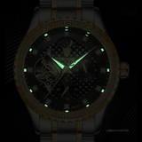trendha TEVISE T807C Fashion Men Watch Luminous Display Stainless Steel Strap Mechanical Watch