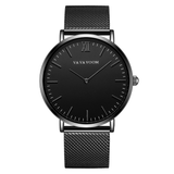 trendha VA VA VOOM VA-212 Full Steel Casual Style Quartz Watch Ultra Thin Men Wrist Watch