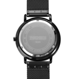 trendha SKMEI 9245 Fashion Business Stainless Steel Watch Strap 3ATM Waterproof Male Quartz Watch