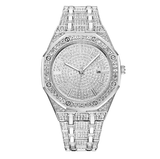 trendha XSVO Luxury Fashion Full Rhinestone Diamond Wristwatch Unisex Quartz Watch