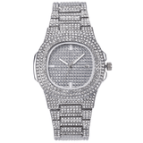 trendha XSVO Luxury Fashion Full Rhinestone Diamond Wristwatch Unisex Quartz Watch