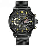 trendha NAVIFORCE 9068 Stainless Steel Strap Quartz Watches Waterproof Week Display Men Watch