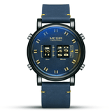 trendha MEGIR 2137 Business Style Leather Strap Men Wrist Watch Unique Design Quartz Watches