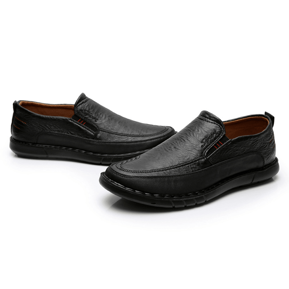 elvesmall Men Slip Resistant Slip on Elastic Band Soft Sole Causal Daily Oxfords