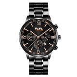 trendha VA VA VOOM VA-2142 Fashion Men Watch Waterproof Date Display Stainless Steel Strap Quartz Watch