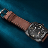 trendha RISTOS 9320 Business Casual Leather Strap Date Week Luminous Time Display Men Wrist Watch Quartz Watches