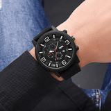 trendha VAVA VOOM Business Casual with Date Display Window Large Dial Decorated Pointer Waterproof Sports Men Quartz Watch