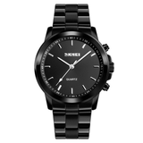 trendha SKMEI 1324 Business Style Smart Quartz Watch Call Remind SOS Sleep Monitor Full Steel Smart Watch