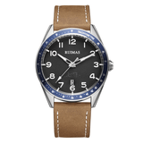 trendha RUIMAS 573 Fashion Men Watch 3ATM Waterproof Luminous Date Display Leather Strap Quartz Watch