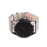 trendha Casual Sport Big Dial Analog Matte PU Leather Unisex Wrist Watches Quartz Watch