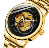 trendha WRG8190 Waterproof Moden Design Men Wrist Watch Business Style Automatic Mechanical Watch
