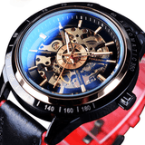 trendha Forsining GMT1009 3ATM Waterproof Genuine Leather Automatic Mechanical Watch