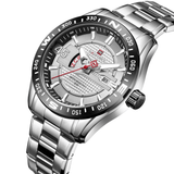 trendha NAVIFORCE 9157 Waterproof Stainless Steel Band Quartz Watch Calendar Auto Date Men Watch