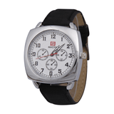 trendha Fashion Alloy PU Leather Strape Sports Square Watch Head Military Watch Belt Quartz Watch