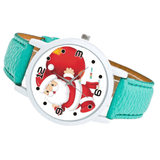 trendha Cartoon Santa Claus and Gift Pattern Cute Kid Watch Fashion Children Quartz Watch