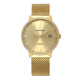 trendha WWOOR 8826 Ultra Thin Stainless Steel Watches Men Fashion Calendar Quartz Watch