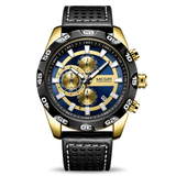 trendha MEGIR 2096 Luxury Sports Style Chronograph Waterproof Multifunction Quartz Watch Men Wrist Watch