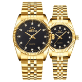 trendha CHENXI CX-004A Fashion Men Women Quartz Watch Simple Waterproof Stainless Steel Strap Couple Watch