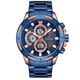 trendha NAVIFORCE 9165 Chronograph Business Style Men Watch Luminous Display Quartz Watch