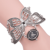 trendha Trendy Butterfly Pattern Women Bracelet Quartz Watch Wristwatch