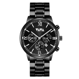 trendha VA VA VOOM VA-2142 Fashion Men Watch Waterproof Date Display Stainless Steel Strap Quartz Watch