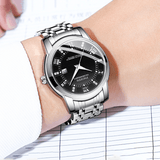 trendha FNGEEN 2081 Fashion Business Men's Quartz Watch | Diamond Dial, Luminous Pointer, Calendar Date Display