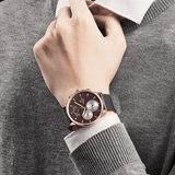 trendha NAVIFORCE 3010 Ultra Thin Casual Style Men Wrist Watch Stainless Steel Band Quartz Watch