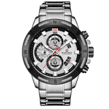 trendha NAVIFORCE 9165 Chronograph Business Style Men Watch Luminous Display Quartz Watch