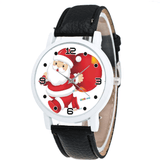 trendha Cartoon Santa Claus and Gift Pattern Cute Kid Watch Fashion Children Quartz Watch