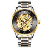 trendha IK COLOURING K004 Bussiness Style Male Wacth Rose Golden Auto Mechanical Wristwatch