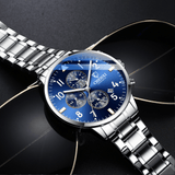 trendha CHENXI Business Men Full Steel Quartz Wristwatch Waterproof Date Clock Alloy Men Watch