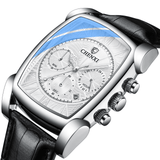 trendha 3 Colors Pattern Genuine Leather Alloy Vintage Watch Luminous Decorated Pointer Calendar Mne Quartz Watch
