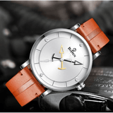 trendha BIDEN 0161 Casual Style Men Wrist Watch Leather Strap 3ATM Waterproof Quartz Watches