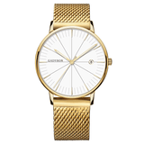 trendha GADYSON A9105 Calendar Casual Style Men Wristwatch Full Steel Luminous Display Quartz Watch