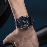 trendha MEGIR 2137 Business Style Leather Strap Men Wrist Watch Unique Design Quartz Watches