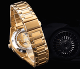 trendha FORSINING FSG 6406 Fashion Men Watch Hollow Dial Waterproof Stainless Strap Mechanical Watch