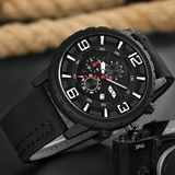 trendha VAVA VOOM Business Casual with Date Display Window Large Dial Decorated Pointer Waterproof Sports Men Quartz Watch