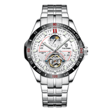 trendha TEVISE T855 Waterproof Full Steel Automatic Mechanical Watch Business Style Men Watch