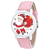 trendha Cartoon Santa Claus and Gift Pattern Cute Kid Watch Fashion Children Quartz Watch