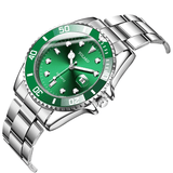 trendha YOLAKO A0454 Classic Fashion Calendar Men Waterproof Stainless Steel Strap Quartz Watch