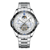 trendha TEVISE T855 Waterproof Full Steel Automatic Mechanical Watch Business Style Men Watch