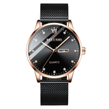 trendha BELUSHI 545 Fashion Wrist Watch Luminous Calendar Date Business Men'S Waterproof Quartz Watch