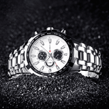 trendha CURREN Business Fashion Time Display Stainless Steel Band 3ATM Waterproof Men Wristwatch Quartz Watch