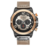 trendha CURREN 8287 Chronograph Quartz Watch Display Date and Time Men Wrist Watch