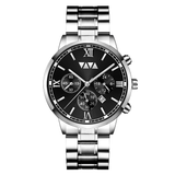 trendha VA VA VOOM VA-2142 Fashion Men Watch Waterproof Date Display Stainless Steel Strap Quartz Watch