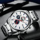 trendha CURREN 8352 Business Style Calendar Men Wrist Watch Stainless Steel Band Quartz Watch