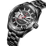 trendha NAVIFORCE 9157 Waterproof Stainless Steel Band Quartz Watch Calendar Auto Date Men Watch