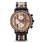 trendha BOBO BIRD NS18-3 Calendar Men Wrist Watch Chronograph Wooden Creative Quartz Watch