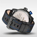 trendha WEIDE WH5201-3C Fashion Men Quartz Watch Leather Strap Sport Watch