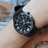 trendha BREAK 5109 Unique Design Unisex Watch Leather or Rubber Band Quartz Watch
